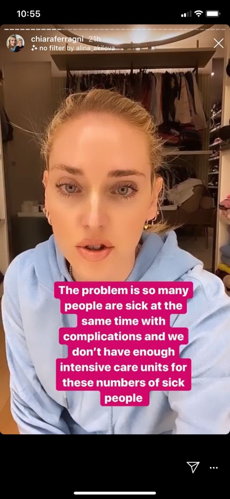 Κιάρα Φεράνι σε Κένταλ Τζένερ για κορωνοϊό: Δεν είναι μια γ… γρίπη!