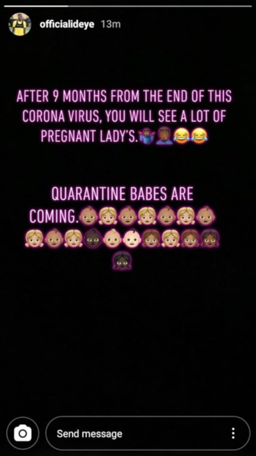 Χιούμορ Ιντέγε για κορωνοϊο: Η καραντίνα θα φέρει πολλά μωρά