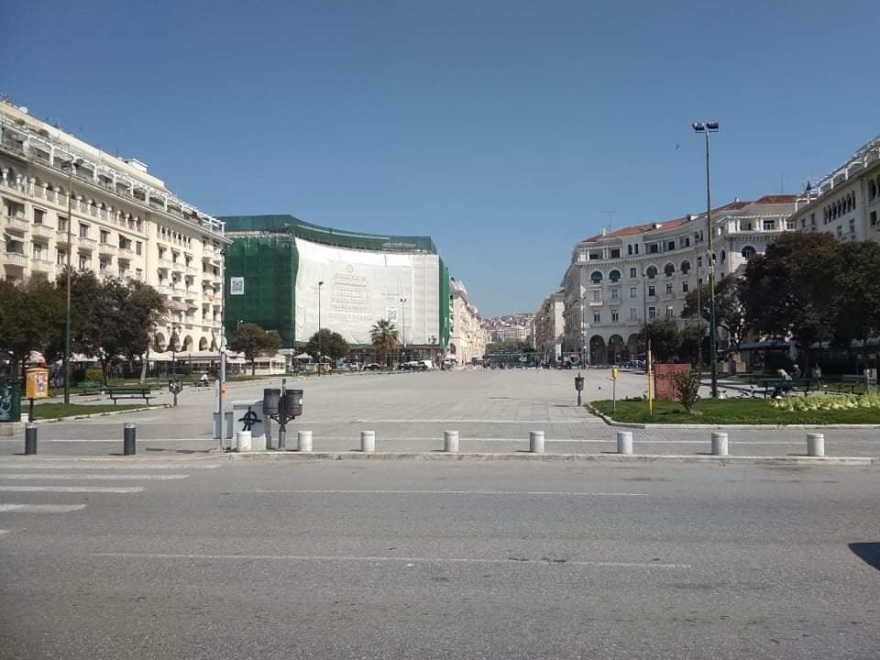 Κορωνοϊός: Μεγάλες αστυνομικές δυνάμεις στη Θεσσαλονίκη - Συμμορφώνονται επιτέλους οι πολίτες