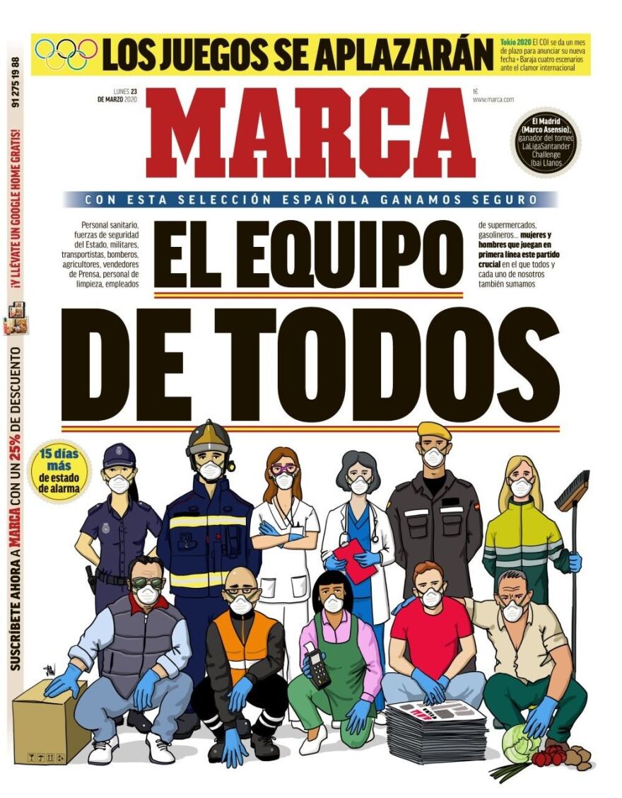 Εκπληκτικό πρωτοσέλιδο Marca: Η ομάδα όλων μας