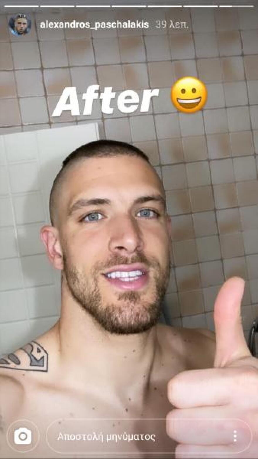 Η Ειρήνη Παπαδοπούλου έκοψε την κοτσίδα του Αλέξανδρου Πασχαλάκη