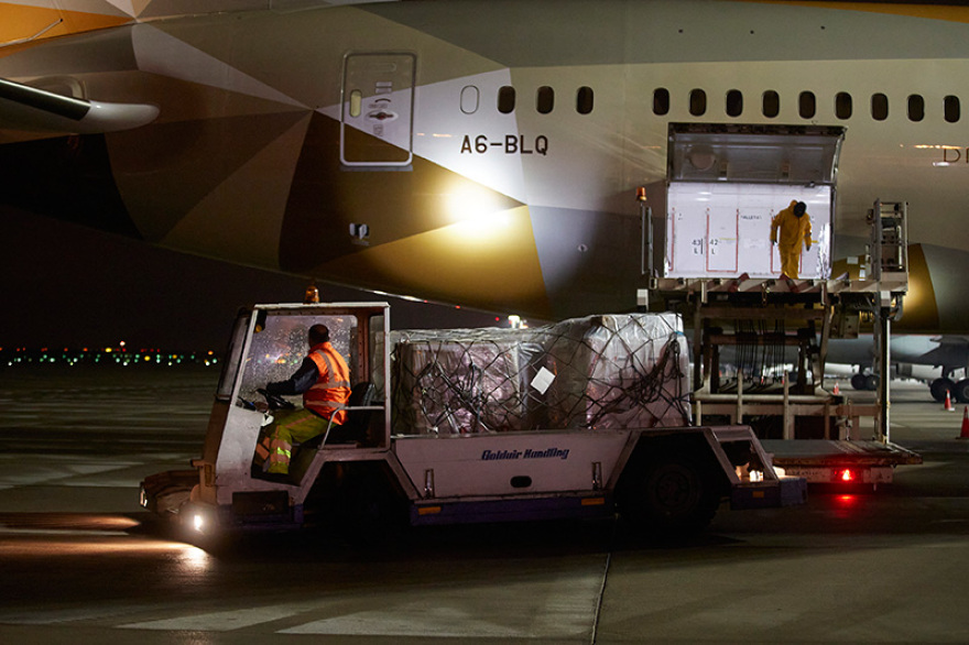 Κορωνοϊός: 11 τόνοι υγειονομικού υλικού από τα Ηνωμένα Αραβικά Εμιράτα στην Ελλάδα