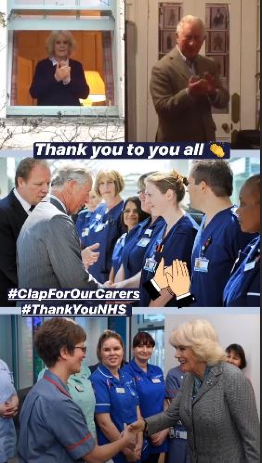 Βίντεο: Οι μικροί πρίγκιπες χειροκροτούν με πάθος τους γιατρούς της Βρετανίας