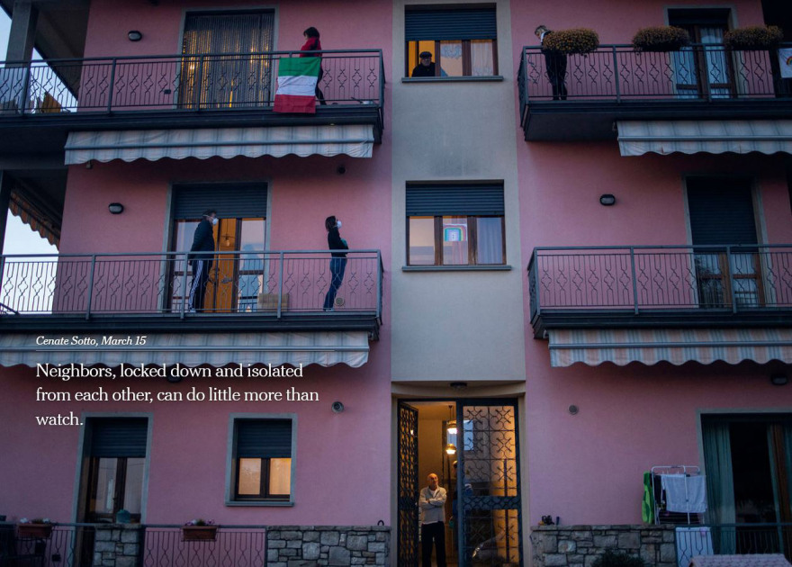 Κορωνοϊός: Το συγκλονιστικό οδοιπορικό των New York Times στο Μπέργκαμο