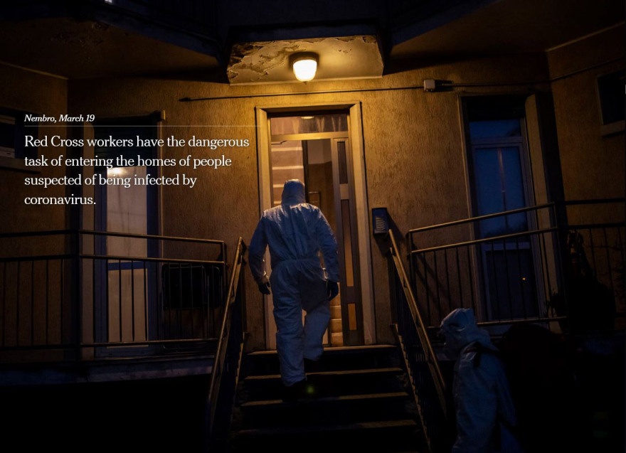 Κορωνοϊός: Το συγκλονιστικό οδοιπορικό των New York Times στο Μπέργκαμο