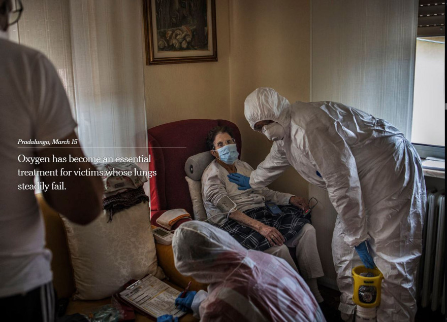 Κορωνοϊός: Το συγκλονιστικό οδοιπορικό των New York Times στο Μπέργκαμο