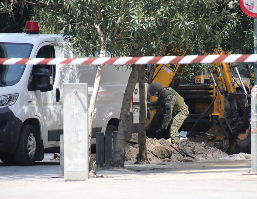 Οβίδα του Β΄ Παγκοσμίου Πολέμου βρέθηκε κοντά στο υπ. Οικονομικών