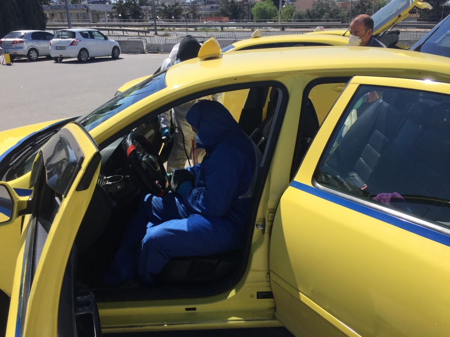 Κορωνοϊός: Και οι οδηγοί ταξί στο πλαίσιο των μέτρων προφύλαξης