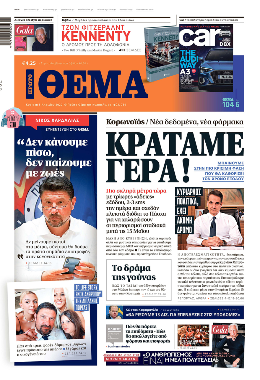 Κορωνοϊός στην Ελλάδα: Δείτε τα αυριανά πρωτοσέλιδα