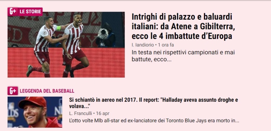 Gazzetta dello Sport - Ολυμπιακός: Οι τέσσερις αήττητες ομάδες της Ευρώπης