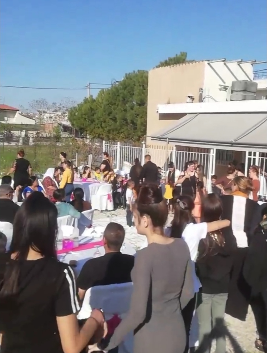 Ζεφύρι: Αρραβώνας Ρομά με 200 άτομα - Δείτε βίντεο από drone