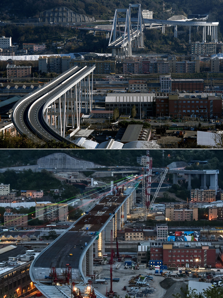 Γέφυρα στη Γένοβα: Σήμερα ολοκληρώνεται η κατασκευή της