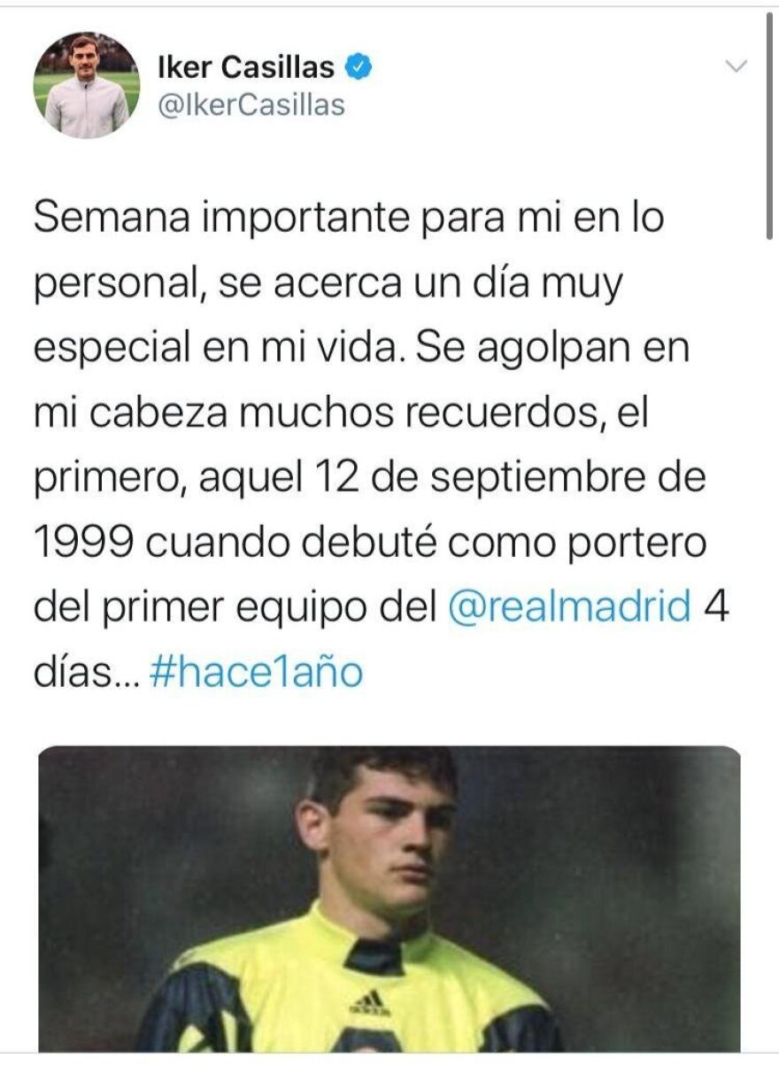 Ίκερ Κασίγιας: Το αινιγματικό tweet το οποίο διέγραψε και η ανακοίνωση που ετοιμάζει 