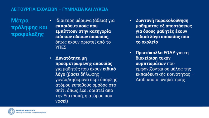 Σχολεία: Γιατί και πώς επιστρέφουν οι μαθητές στα θρανία - Όσα πρέπει να γνωρίζουμε