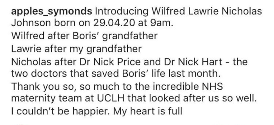 Βρετανία: Ο Μπόρις Τζόνσον διάλεξε όνομα για τον γιο του