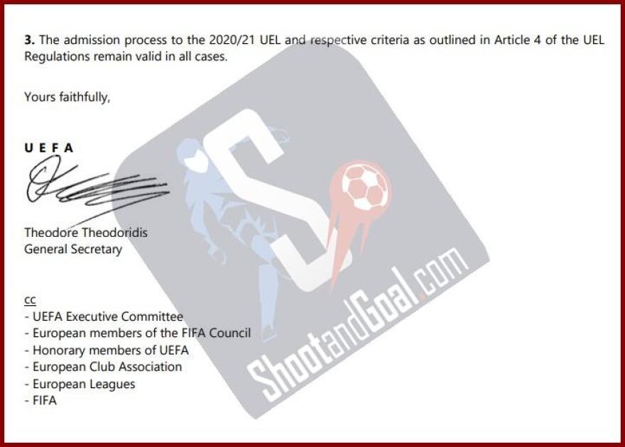 UEFA: «Από το πρωτάθλημα η ευρωπαϊκή θέση που χάνεται στο Κύπελλο»