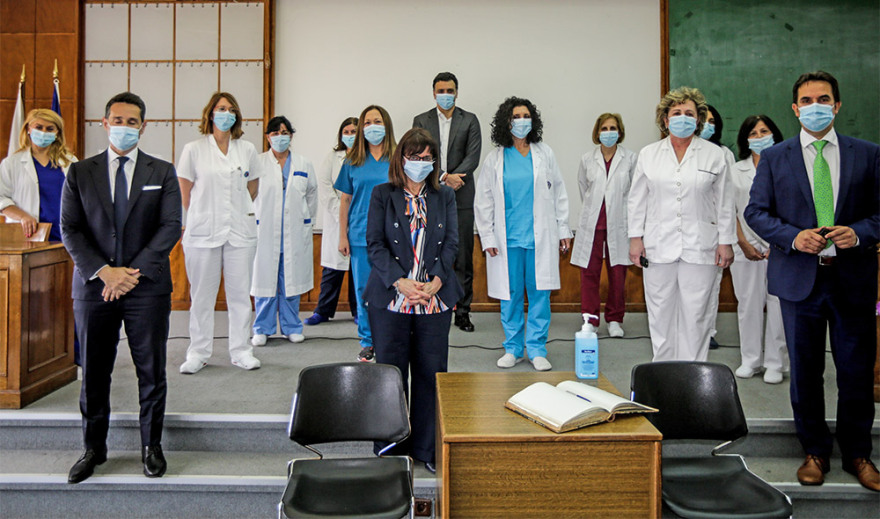 Επίσκεψη Σακελλαροπούλου - Κικίλια στον «Ευαγγελισμό»