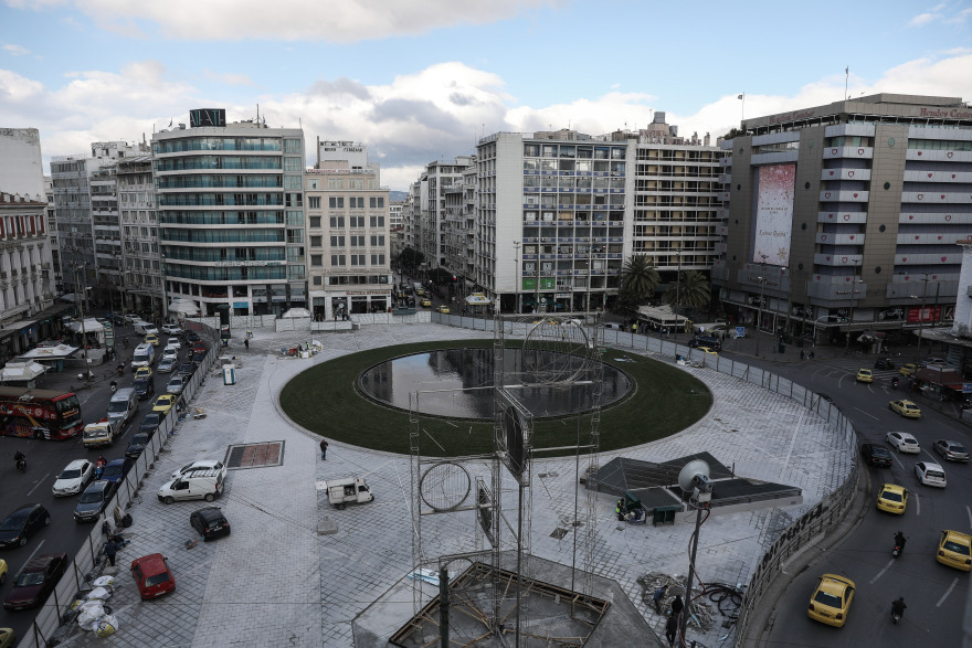 «Ξαναζωντανεύει» από σήμερα η «νέα» πλατεία Ομονοίας