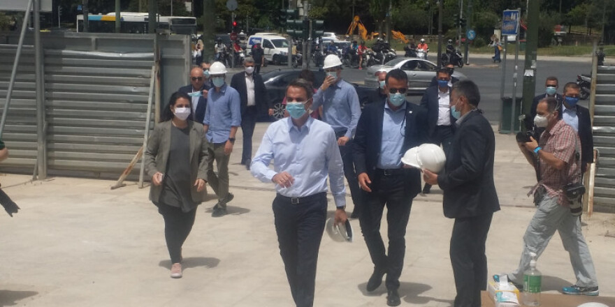 Κυριάκος Μητσοτάκης: Στο εργοτάξιο της Εθνικής Πινακοθήκης ο πρωθυπουργός