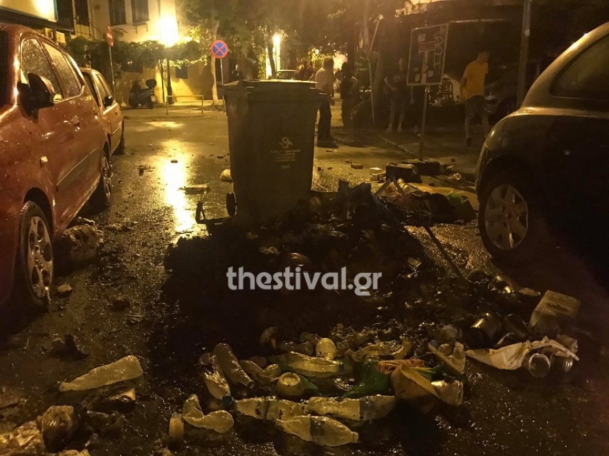 Καταδρομική επίθεση αντιεξουσιαστών - Επεισόδια και μολότοφ στη Θεσσαλονίκη