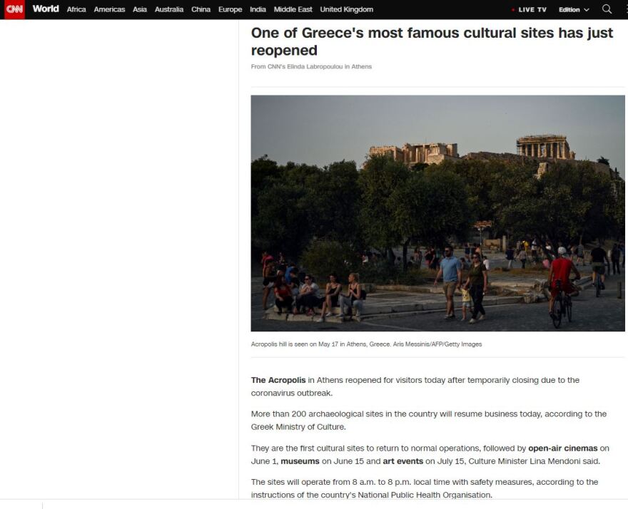 Ακρόπολη: Άνοιξε μετά από δύο μήνες - Θέμα στα ΜΜΕ όλου του πλανήτη 