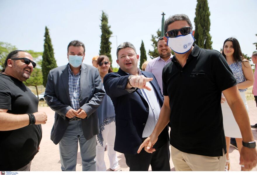  Αυτοψία του Λευτέρη Αυγενάκη στο αναξιοποίητο αθλητικό κέντρο του Ολυμπιακού Χωριού