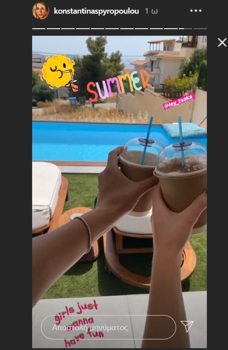 H Κωνσταντίνα Σπυροπούλου ξεκίνησε την εβδομάδα της με βουτιές στην πισίνα 