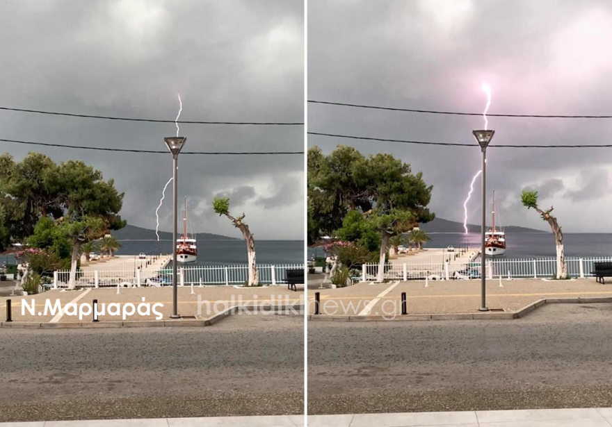 Κακοκαιρία στη Χαλκιδική: «Πνίγηκαν» στη βροχή Νέα Μουδανιά και Κασσάνδρα 