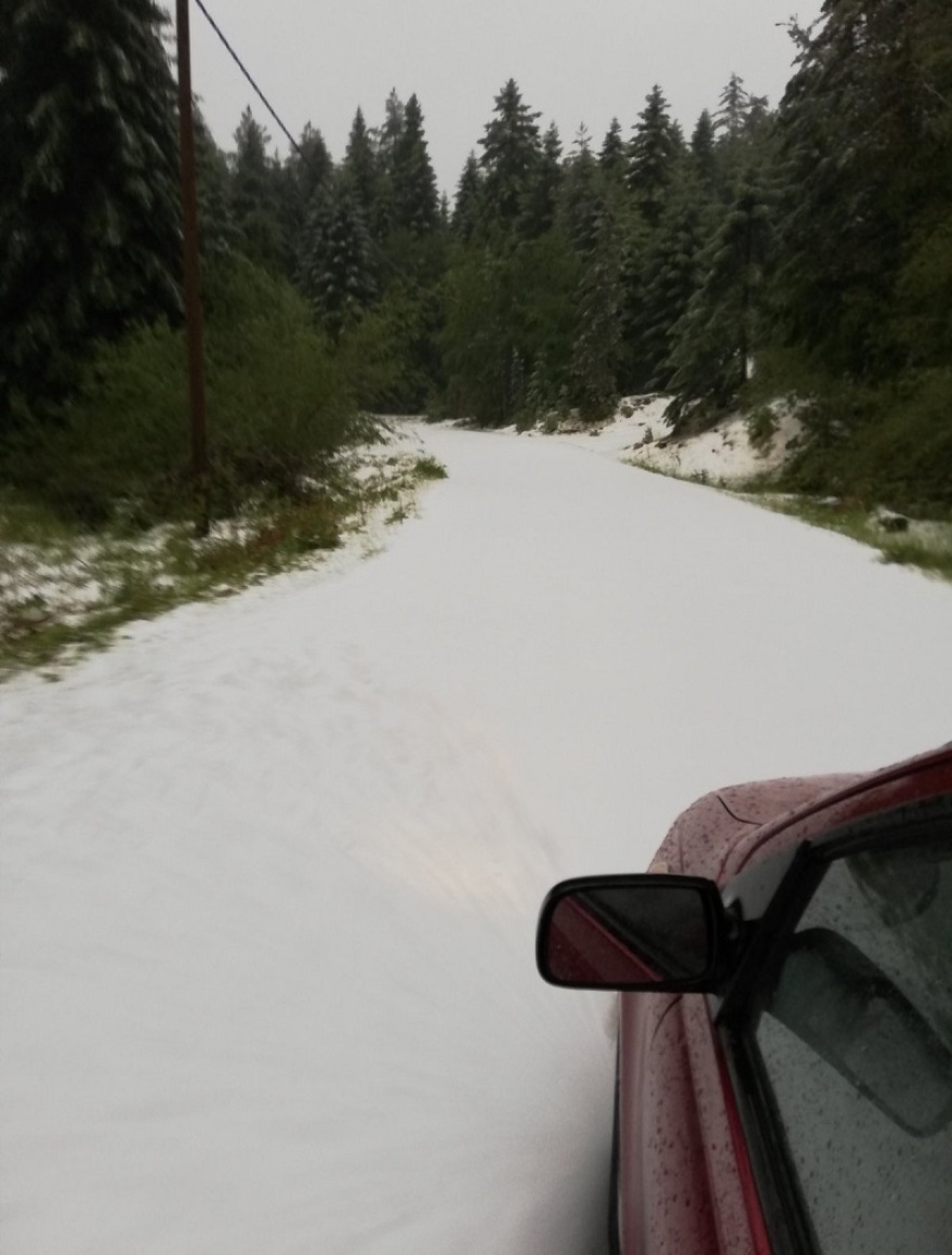 Καιρός - Βόλος: Ισχυρές βροχοπτώσεις στη Μαγνησία
