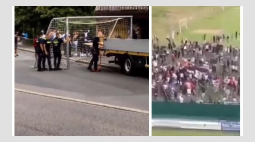 Ελβετία: Αστυνομικοί σταμάτησαν παράνομο ματς παίρνοντας τα δοκάρια