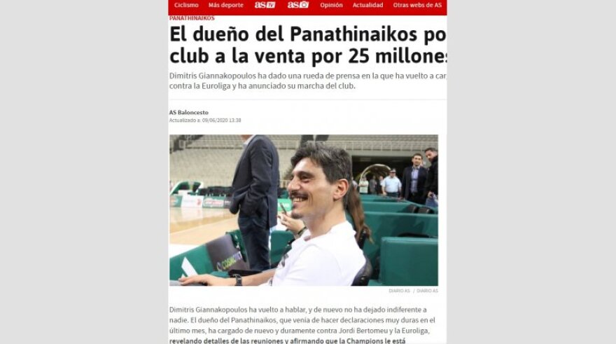 Γιαννακόπουλος: Η αντίδραση των ξένων ΜΜΕ για τη «βόμβα» αποχώρησης και το... τσιγάρο του