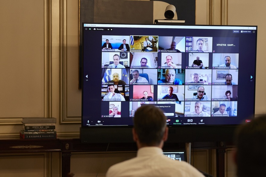 Μητσοτάκης σε κομματική τηλεδιάσκεψη: Δεν υπάρχει κανένας λόγος για πρόωρες εκλογές 