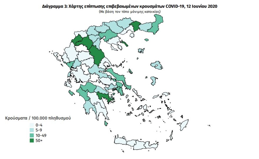 Κορωνοϊός: Είκοσι νέα κρούσματα, τα 12 σε Ξάνθη και Νάουσα
