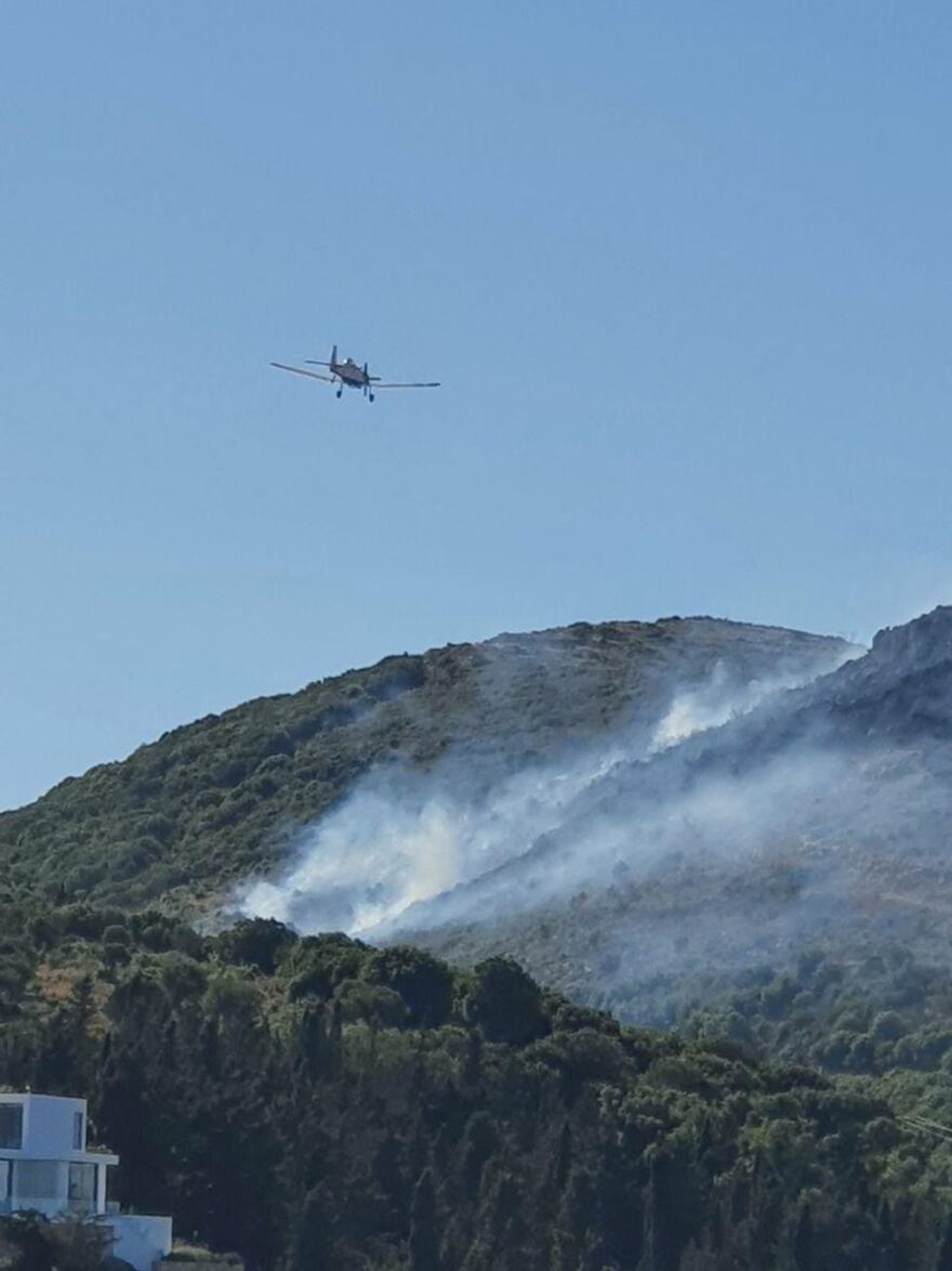 Ζάκυνθος: Υπό έλεγχο η φωτιά στη θέση Ασκός στις Βολίμες - Έφτασε κοντά σε σπίτια	