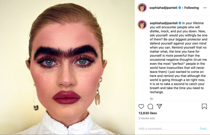 Σοφία Χατζηπαντελή: Μαθήματα ζωής από το πιο αλλόκοτο... φρύδι στην ιστορία του μόντελινγκ