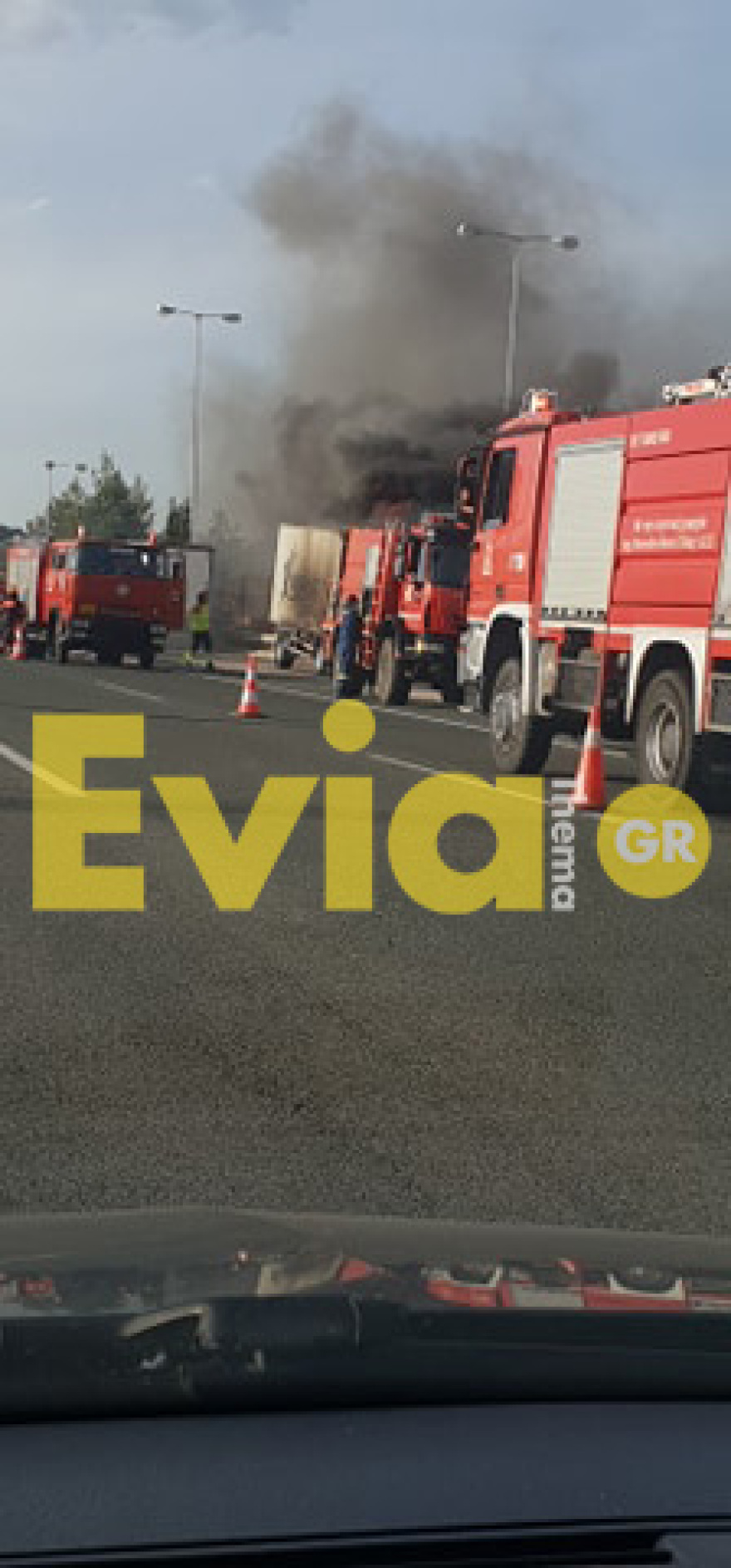 Φωτιά σε φορτηγό στην Αθηνών - Λαμίας
