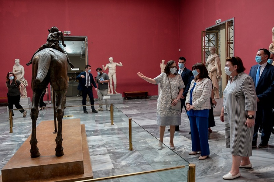 Στο Εθνικό Αρχαιολογικό Μουσείο η Κατερίνα Σακελλαροπούλου