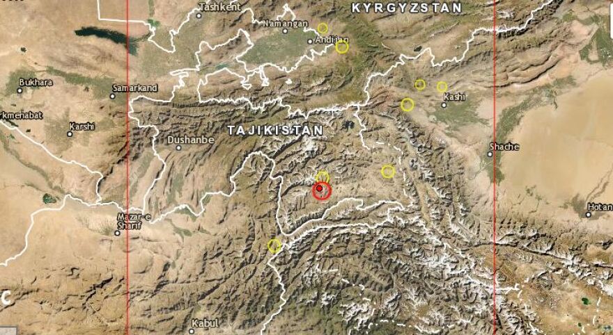 Ισχυρή σεισμική δόνηση 5,7 Ρίχτερ στο Τατζικιστάν