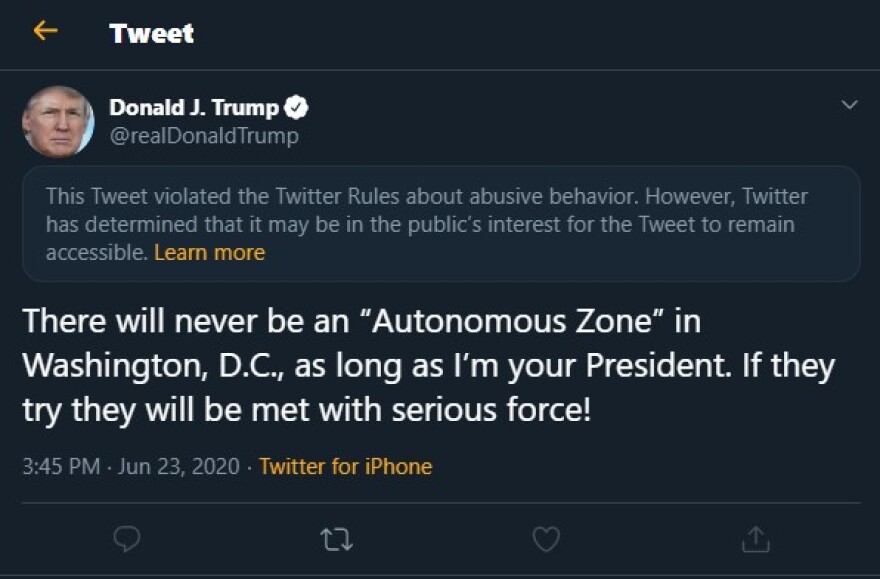 Το Twitter «μαύρισε» άλλη μία ανάρτηση του Ντόναλντ Τραμπ 