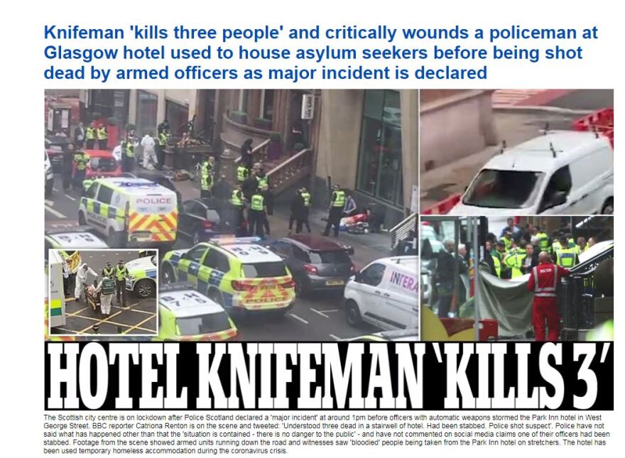 Μακελειό σε ξενοδοχείο μεταναστών στη Γλασκώβη