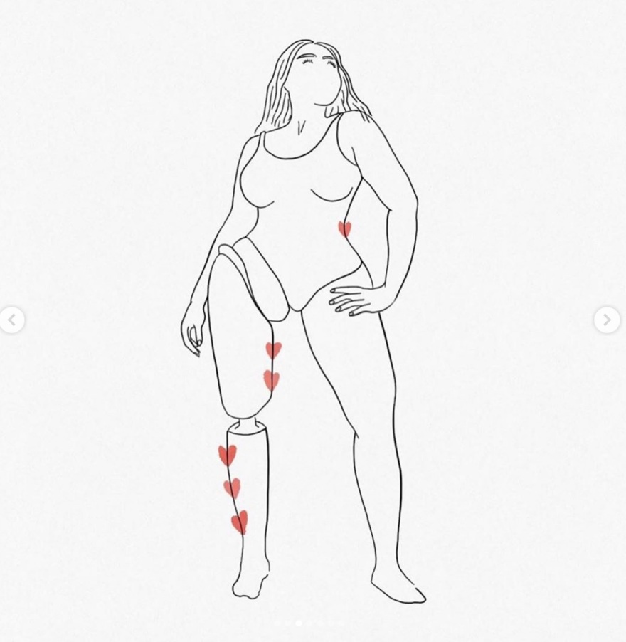 Marsha Elle: Η μαύρη Playmate με το πρόσθετο πόδι εμπνέει την τέχνη