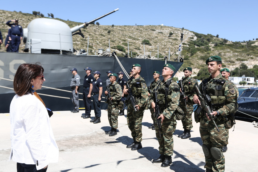 Σακελλαροπούλου από Αγαθονήσι: Η Ελλάδα δεν είναι διατεθειμένη να αποδεχθεί αμφισβητήσεις εθνικών εδαφών