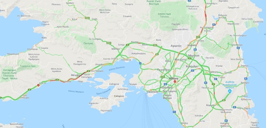 Μεγάλο μποτιλιάρισμα στην Αθηνών – Κορίνθου