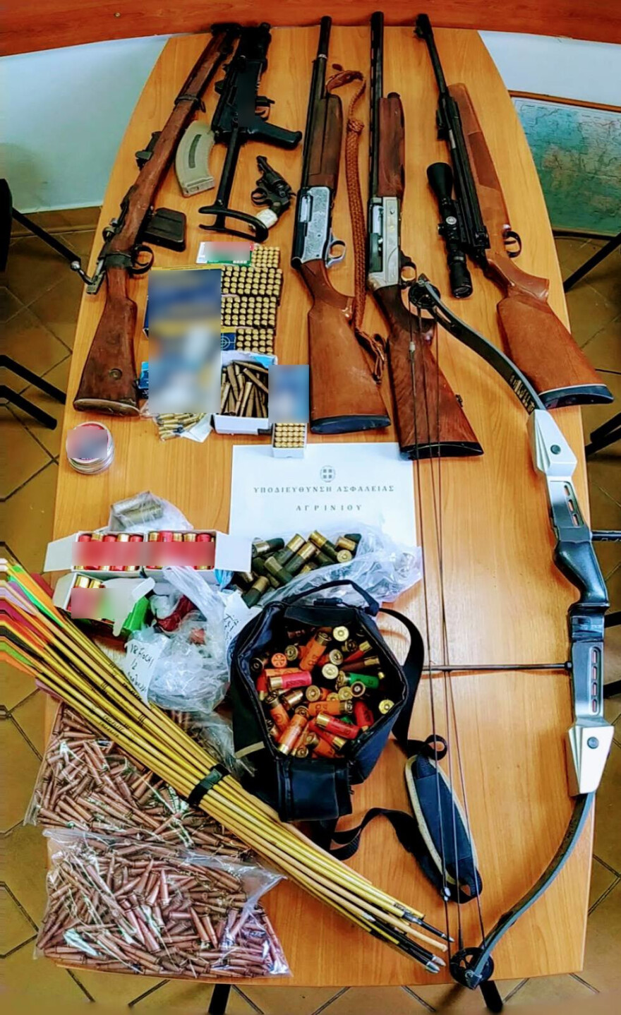 Βρέθηκε οπλοστάσιο με πολεμικά τυφέκια στο Αγρίνιο