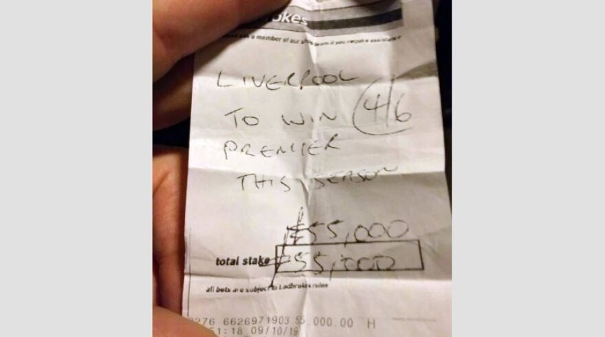 Φοβερό: Οπαδός της Μάντσεστερ Γιουνάιτεντ είχε ποντάρει 55.000 λίρες στον τίτλο της Λίβερπουλ