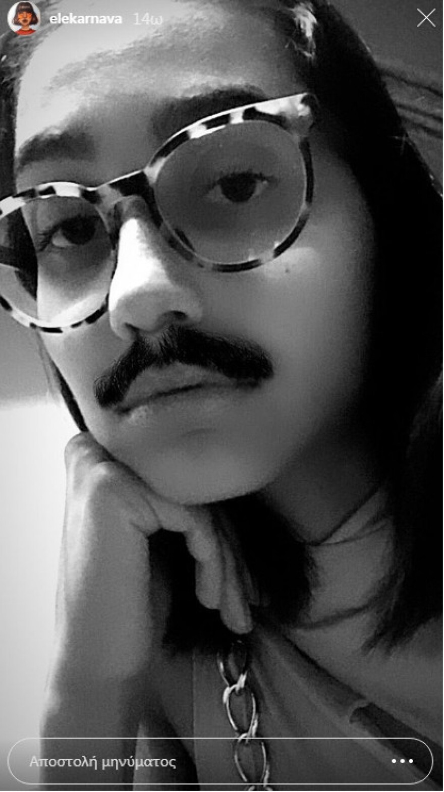 Η Ελευθερία του GNTM έβγαλε… μουστάκι