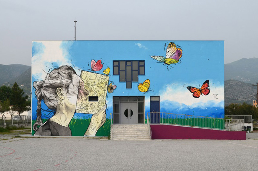 «Ευχαριστώ» με… γκράφιτι σε γιατρούς-νοσηλευτές του ΑΧΕΠΑ