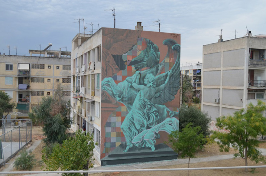 «Ευχαριστώ» με… γκράφιτι σε γιατρούς-νοσηλευτές του ΑΧΕΠΑ