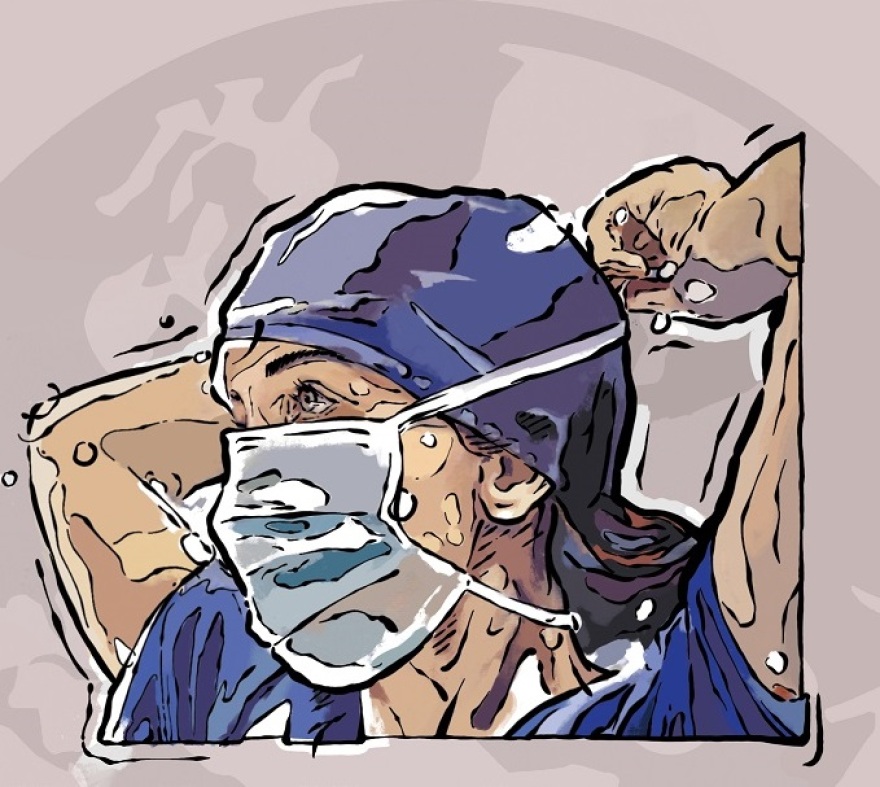 «Ευχαριστώ» με… γκράφιτι σε γιατρούς-νοσηλευτές του ΑΧΕΠΑ