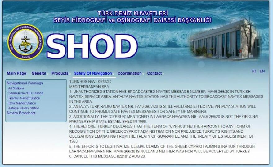 Αυτές είναι οι δύο τουρκικές αντι- NAVTEX κατά Ελλάδας και Κύπρου